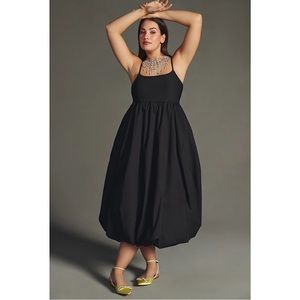 Anthropologie Maeve Sleeveless Bubble Dress Black 2X NWT